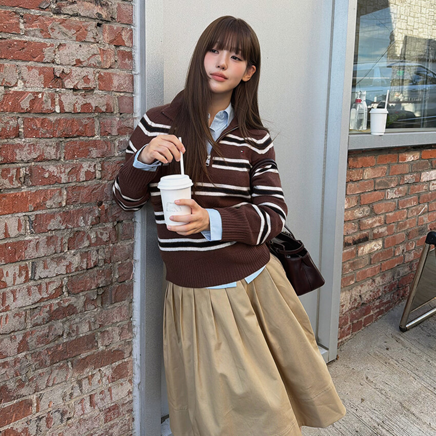 가을을 담은니트 스타일
