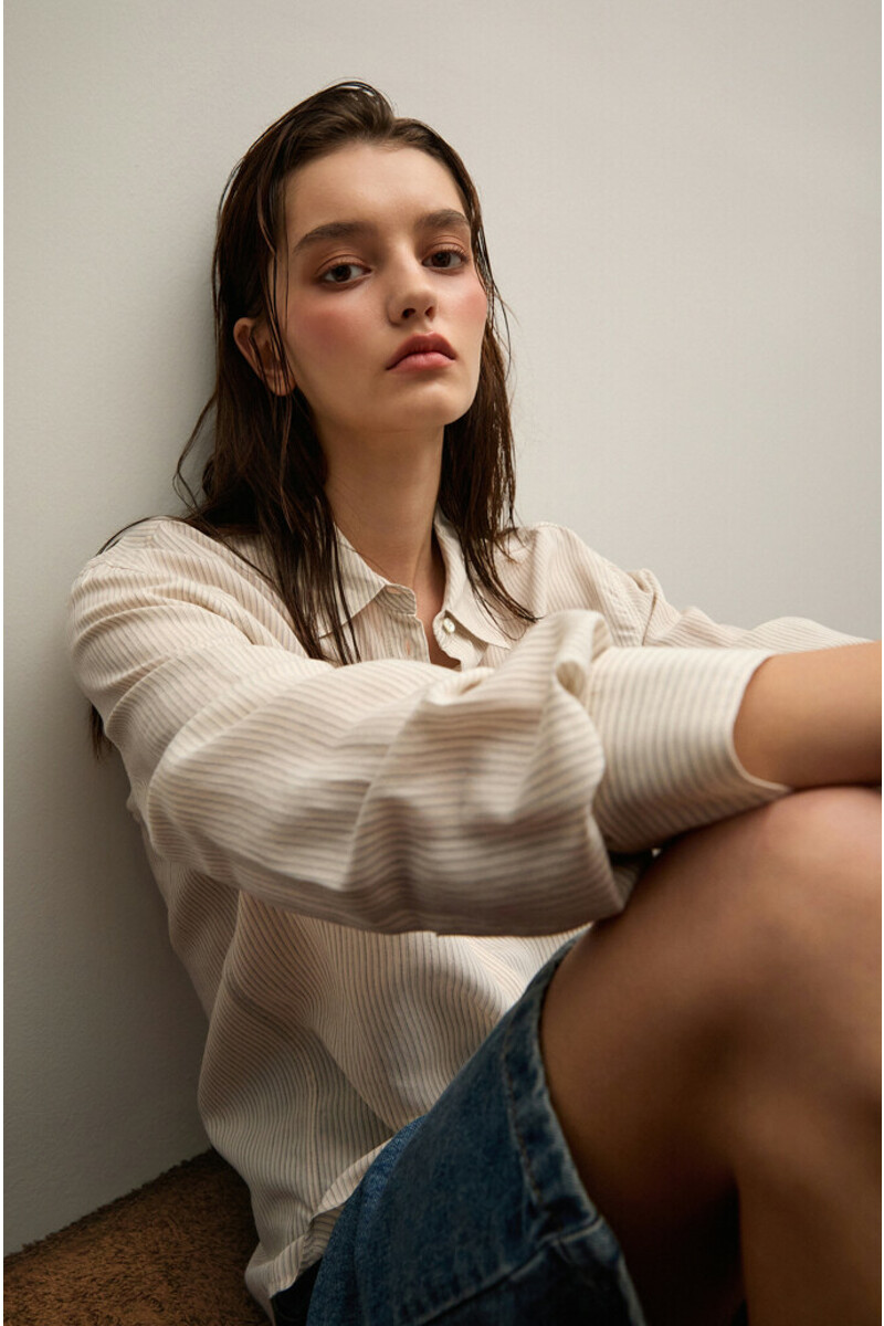 CLUB MONACO WOMEN 스트라이프 셔츠