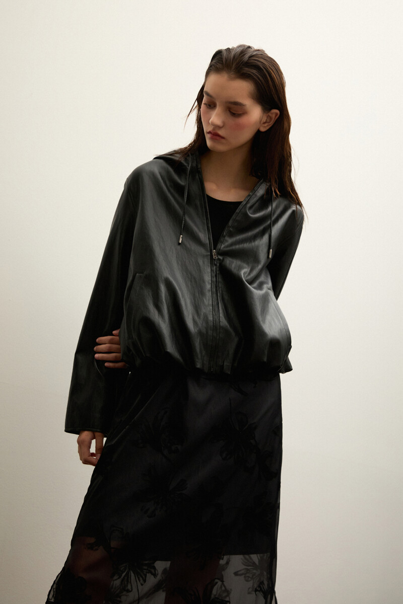 CLUB MONACO WOMEN 페이크 레더 점퍼