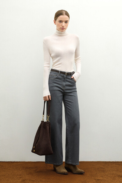 CLUB MONACO WOMEN 레이첼 슈퍼파인 리브 터틀넥