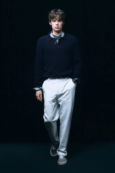 CLUB MONACO MEN 리파인드 텍스처 폴로 니트