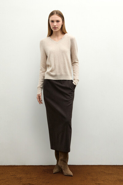 CLUB MONACO WOMEN 알마 캐시 V넥 풀오버