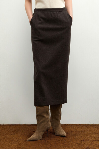 CLUB MONACO WOMEN 캐시 울 스커트