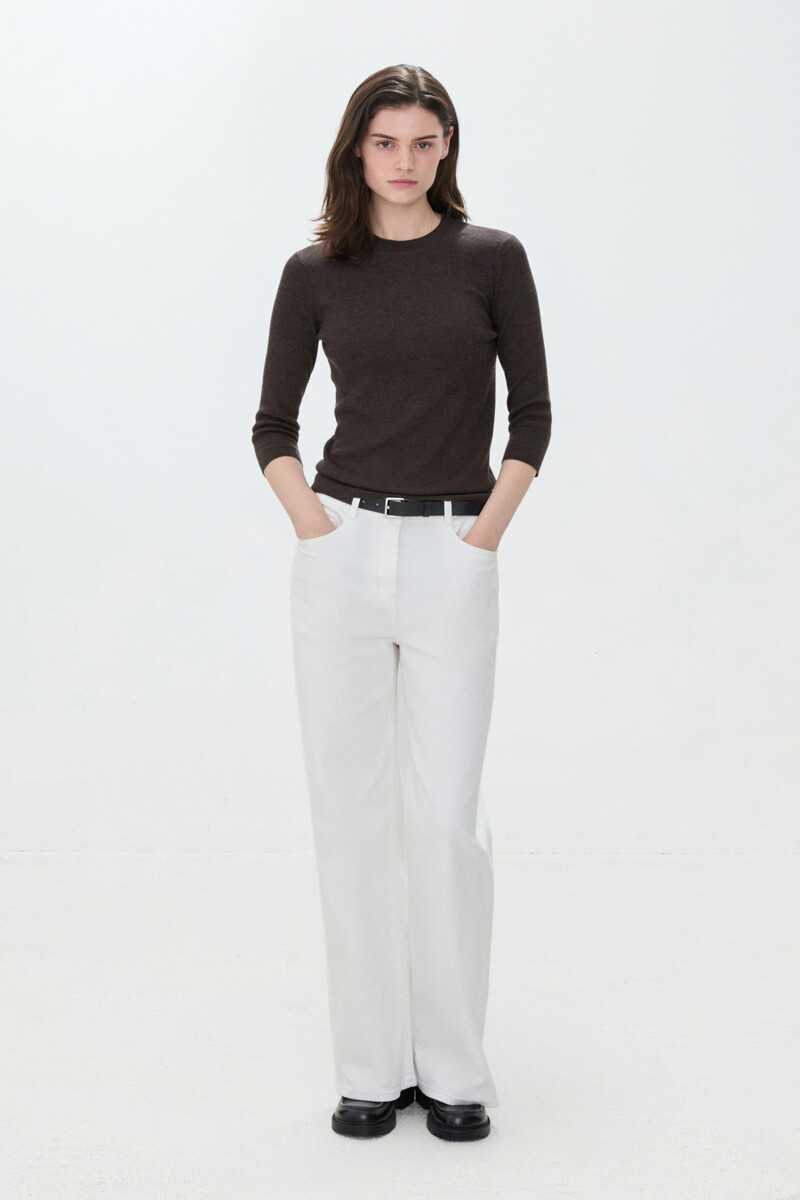 DKNY WOMEN 울 슬림 풀오버
