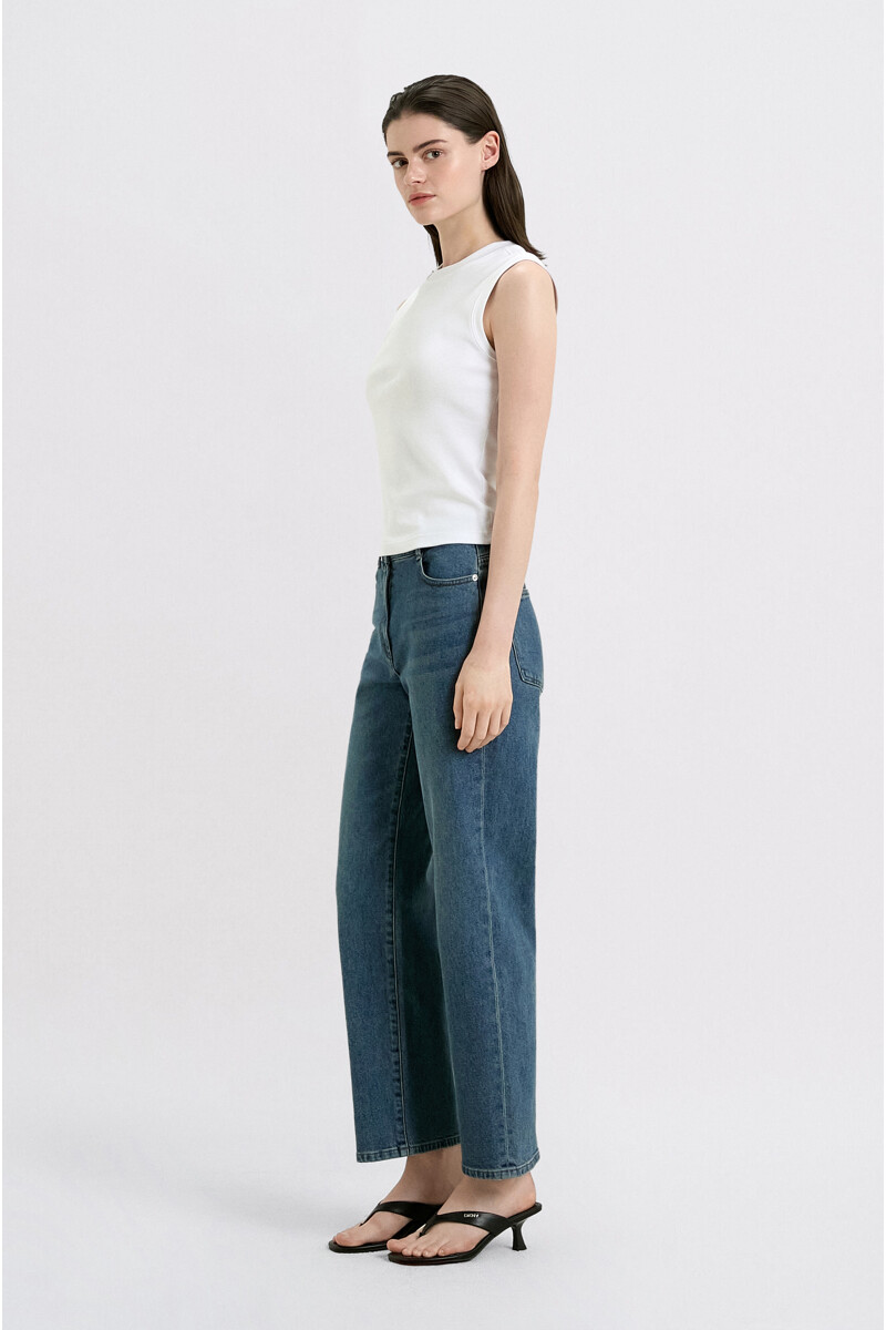 DKNY WOMEN 크루넥 슬리브리스 티셔츠