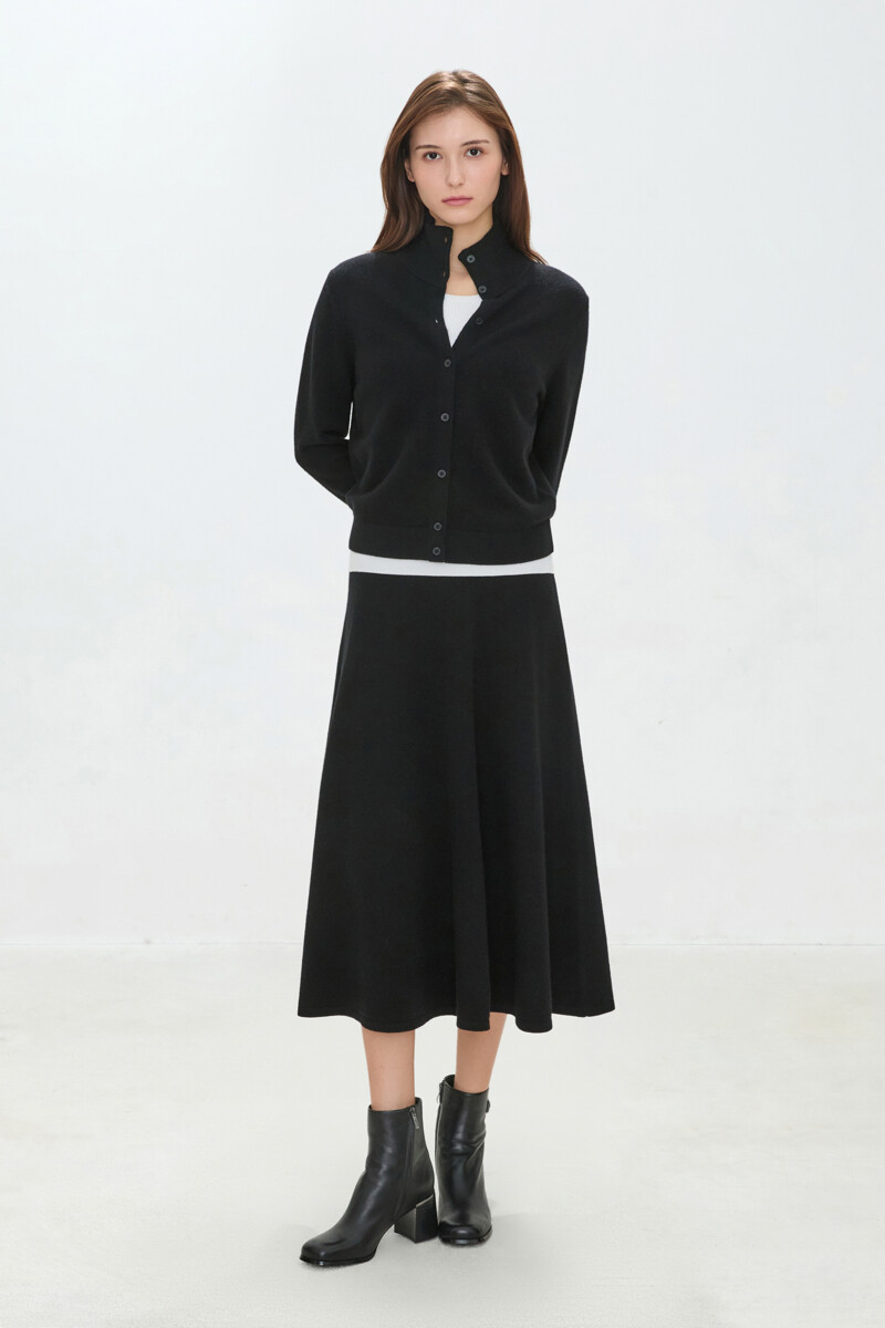 DKNY WOMEN 캐시미어 블렌드 A라인 스커트