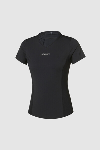 [데상트] 여성 돌핀스킨 브이넥 반팔 티셔츠 (SN122PTS12)
