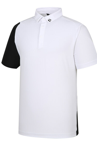 [테일러메이드]22SS 남성 컬러 블럭 카라 반팔 티셔츠 TMTYL2247-100
