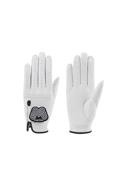 Womens Color Sheepskin Golf Glove_White (QACG10231)
