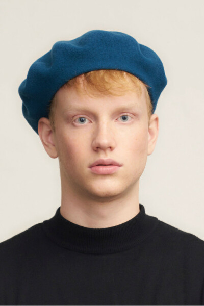 [로레르] Laulhere Authentique Wool Beret Paon(밝은 파랑)