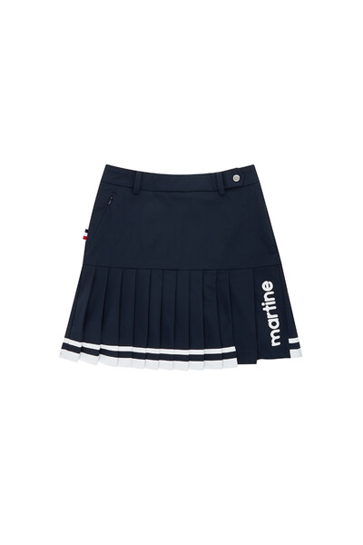 Comfy Golf Pleats Skirt_Navy (Q0CS30649)