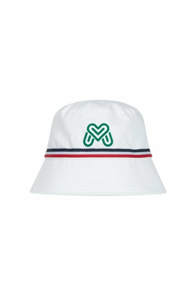 Chain Symbol Bucket Hat_White (Men)