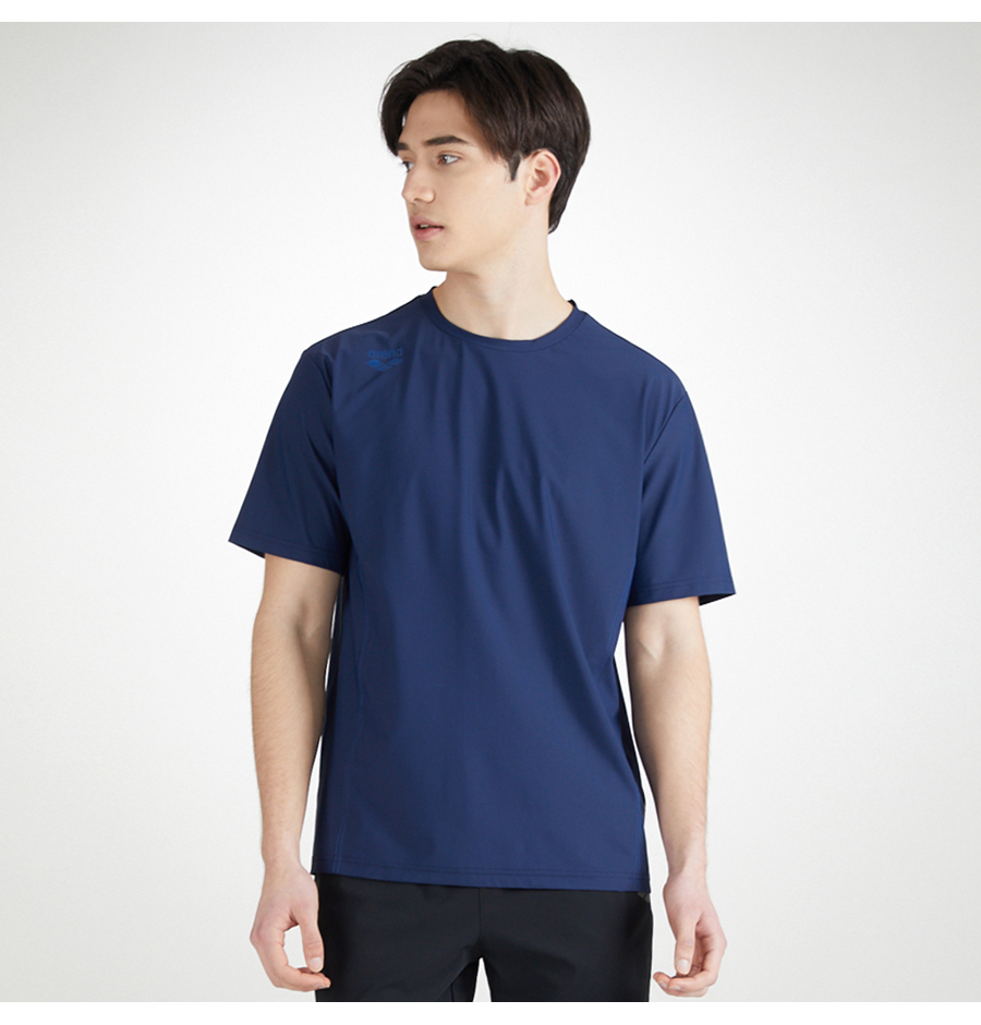 H FASHION [ARENA SPORTS] 트리코트 티셔츠 S3MC1RT01NBL