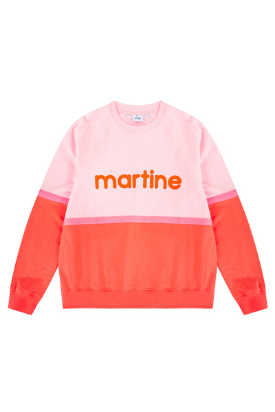 Color Block Sweat Shirts_Orange