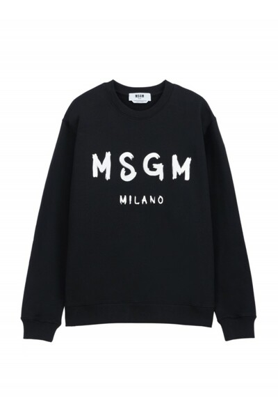 [MSGM] 남성 MSGM 밀라노 로고 스웨트셔츠(2000MM513 200000 99) 블랙