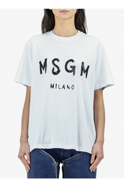 [MSGM] 여성 MSGM 밀라노 로고 반팔티(2000MDM510 200002 01) 화이트