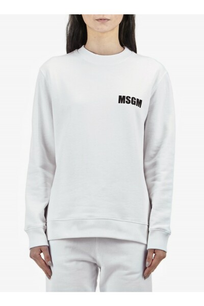 [MSGM] 여성 MSGM 로고 스웨트셔츠(3441MDM103 237000 01) 화이트