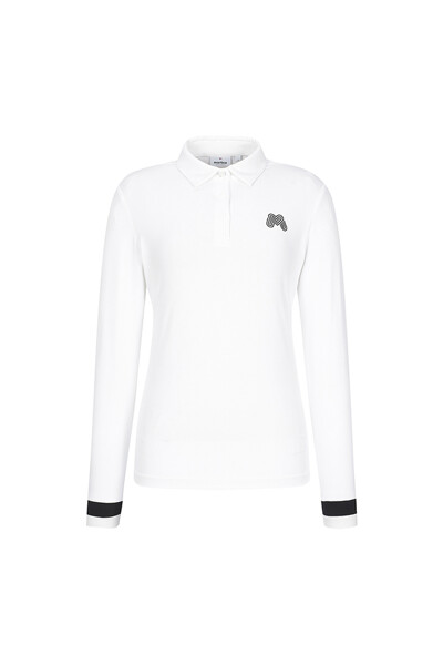 Sleeve Tip Point Polo Shirts_O/White