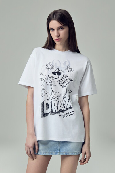 드래곤 디노 프리핏 티셔츠