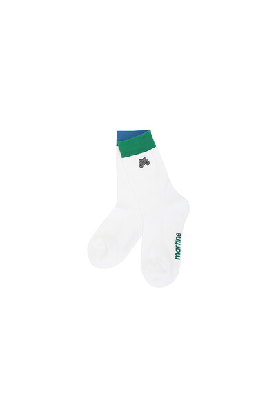 Color Point Middle Socks_Green