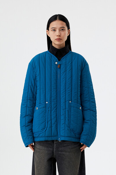Vertical padded jacket_Blue
