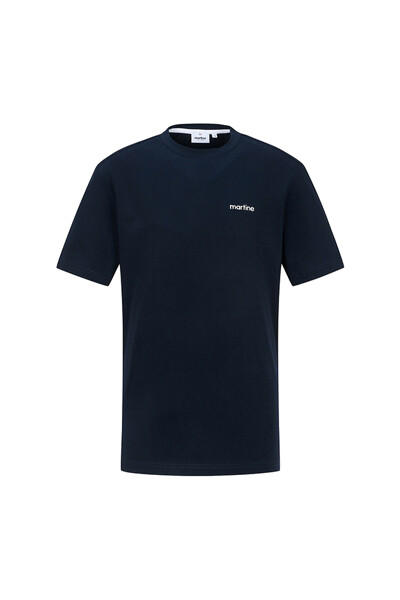 Print Round T-Shirts_Navy (Men)