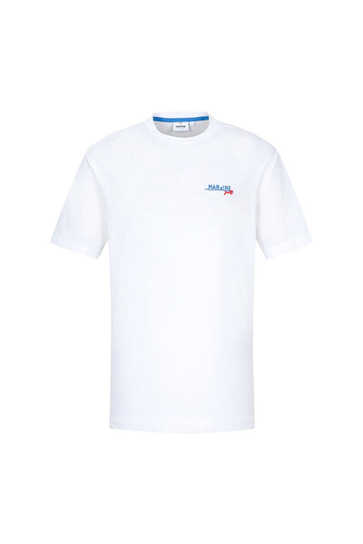 Print Round T-Shirts_White (Men)