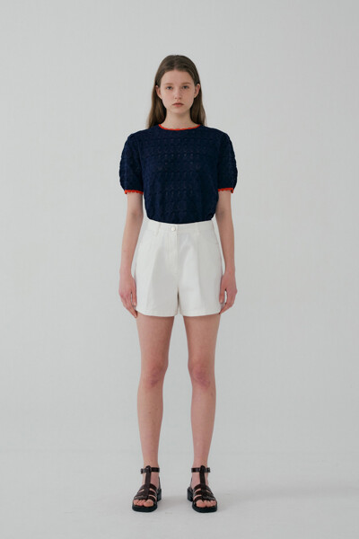 High-rise Color Denim Shorts White (JWPA2E923WT)