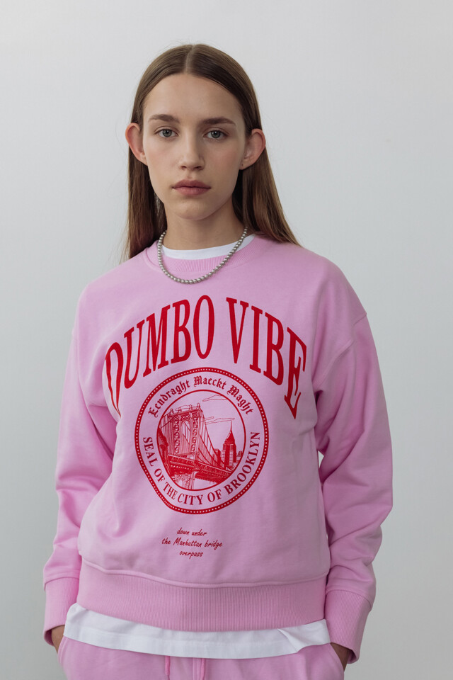 In Dumbo Vibe Sweatshirt Pink (JWTS2F901P2)