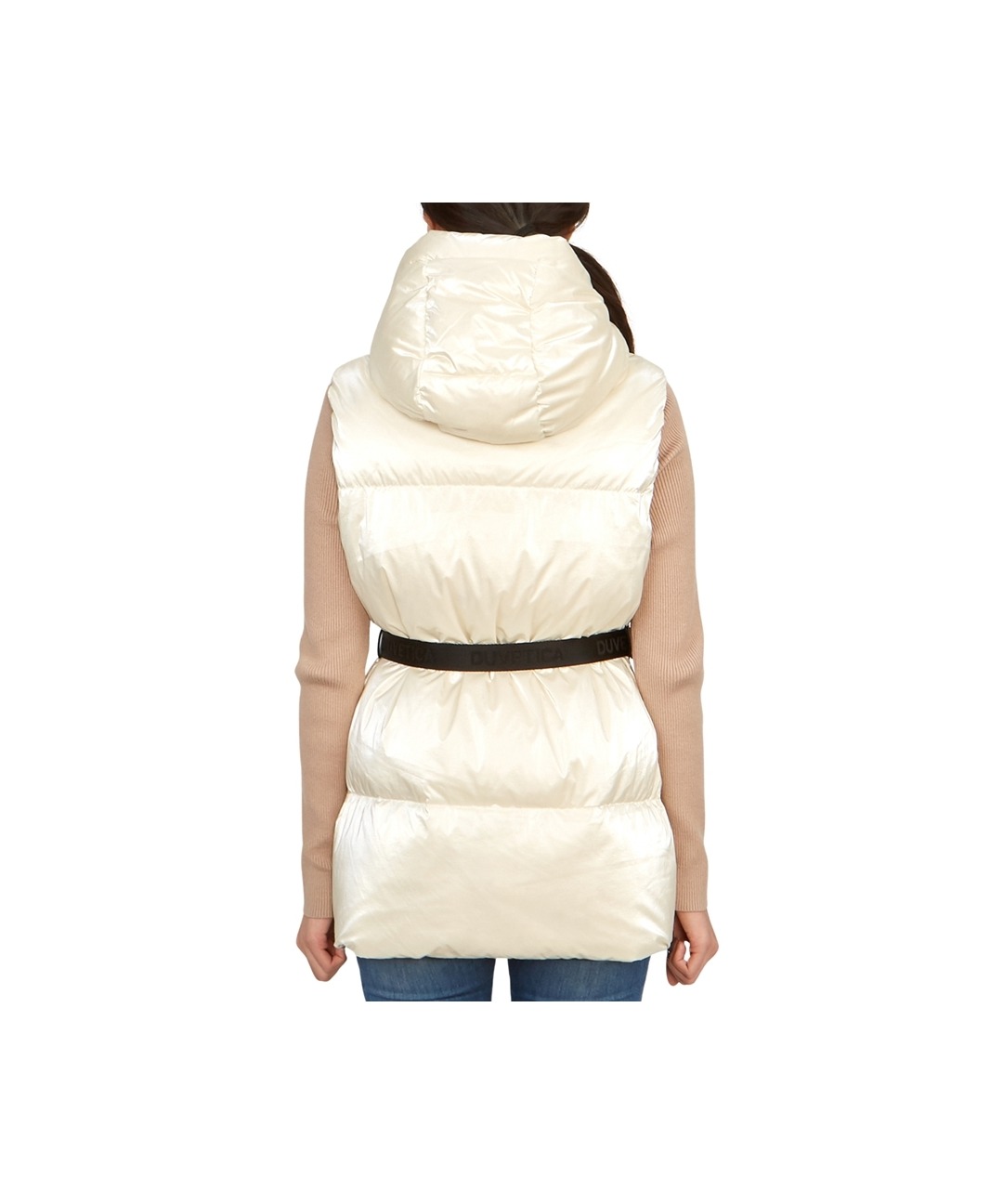 デュベティカ ベスト VDDV95236K0001 ALLORO VEST CRS DUVETICA ALLORO Logo Padded Vest Cream VDDV95236K0001