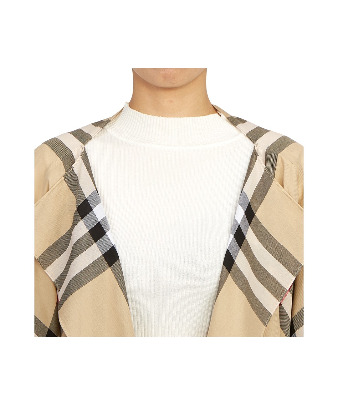 バーバリー レディース ジャケット GIANT CHECK CAPE 8072618 H FASHION