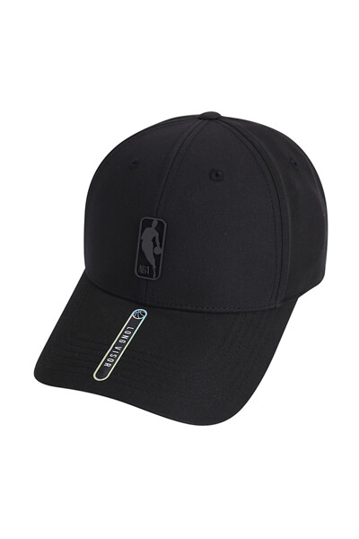 NBA 로고맨 무광메탈 HARD CURVED CAP-A_블랙