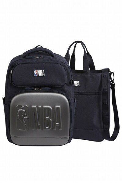 NBA 더블 포켓 신학기 책가방 세트(가방,보조가방 SET)(5-2)_네이비