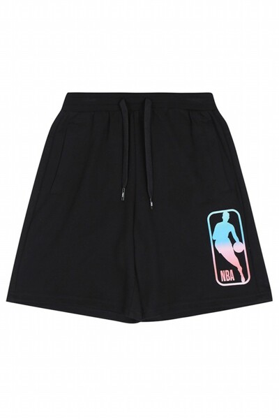 NBA 로고 그라데이션 5부 숏팬츠(K232TS001P SET)_블랙