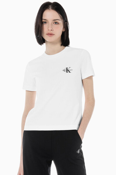 여성 레귤러핏 스몰 모노그램 로고 반팔 티셔츠 J218883-YAF J218883YAF