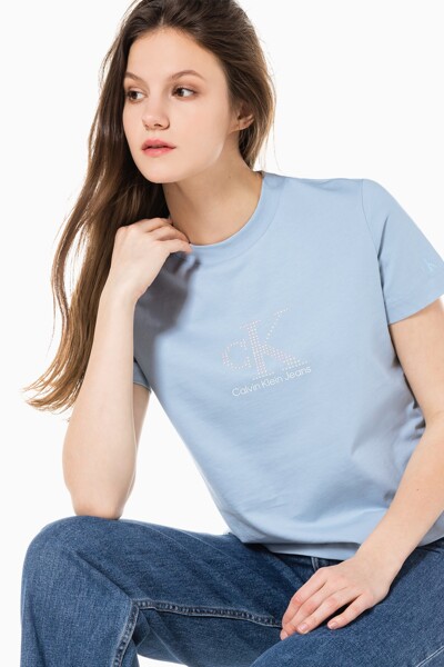 여성 펄라이즈드 패션 로고 반팔 티셔츠 J217796-C1U J217796C1U