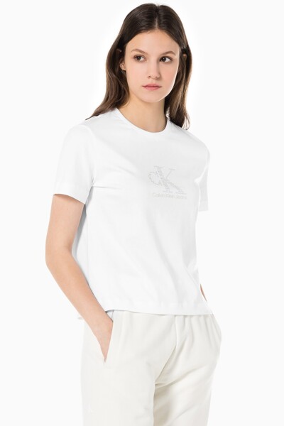 여성 펄라이즈드 패션 로고 반팔 티셔츠 J217796-YAF J217796YAF