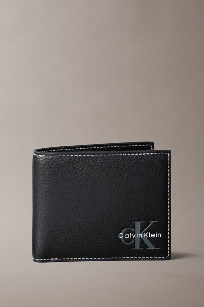 Calvin Klein Accessories [CK ACC] 볼드 페블 빌 폴드 코인 지갑 4D1270G UB1