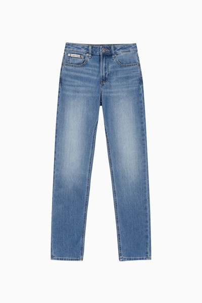 Calvin Klein Jeans [CK] 여성 미드라이즈 슬림 스트레이트핏 블루 37.5 데님 47B789G VLN