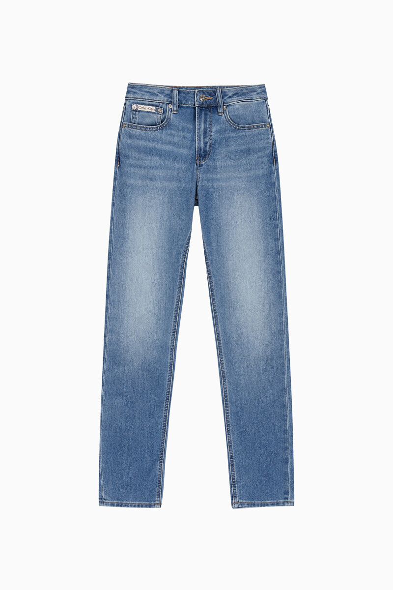 Calvin Klein Jeans [CK] 여성 미드라이즈 슬림 스트레이트핏 블루 37.5 데님 47B789G VLN