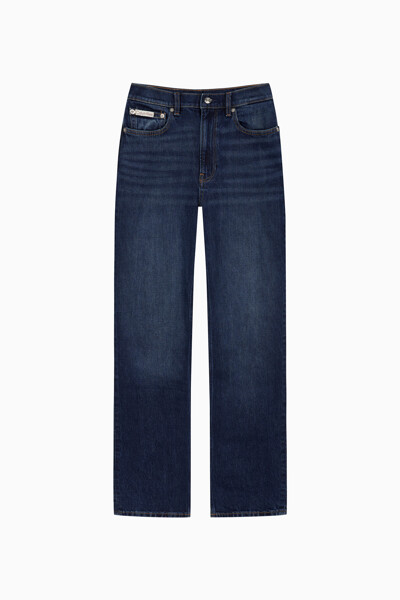 Calvin Klein Jeans [CK] 여성 뉴 맘진 다크 블루 데님 47D842G 30W