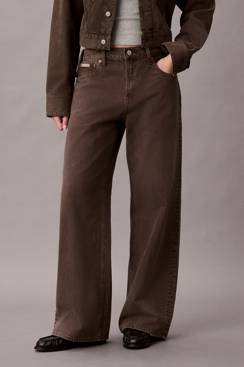 Calvin Klein Jeans [CK] 여성 노벨티 신치 로우라이즈 배기 데님 47J726G 11A