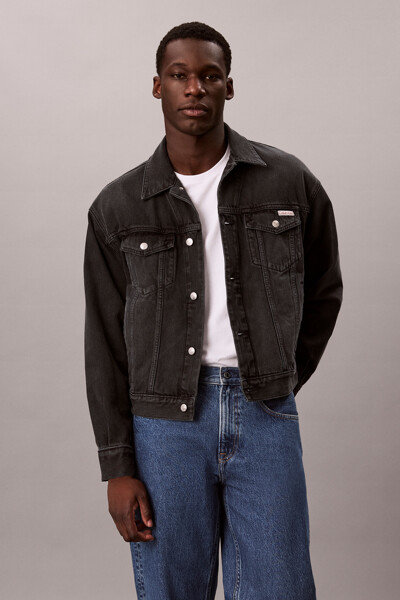 Calvin Klein Jeans [CK] 90s 미드나잇 에메랄드 트러커 자켓 4RH759G EV6