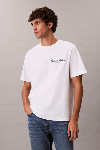Calvin Klein Jeans [CK] 20S 마치 그래픽 시즈널 패션 레인지 티 4RF822G YAF