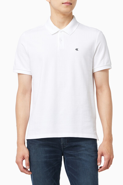 Calvin Klein Jeans [CK] 모노그램 피케 폴로 티 40EM269 YAF