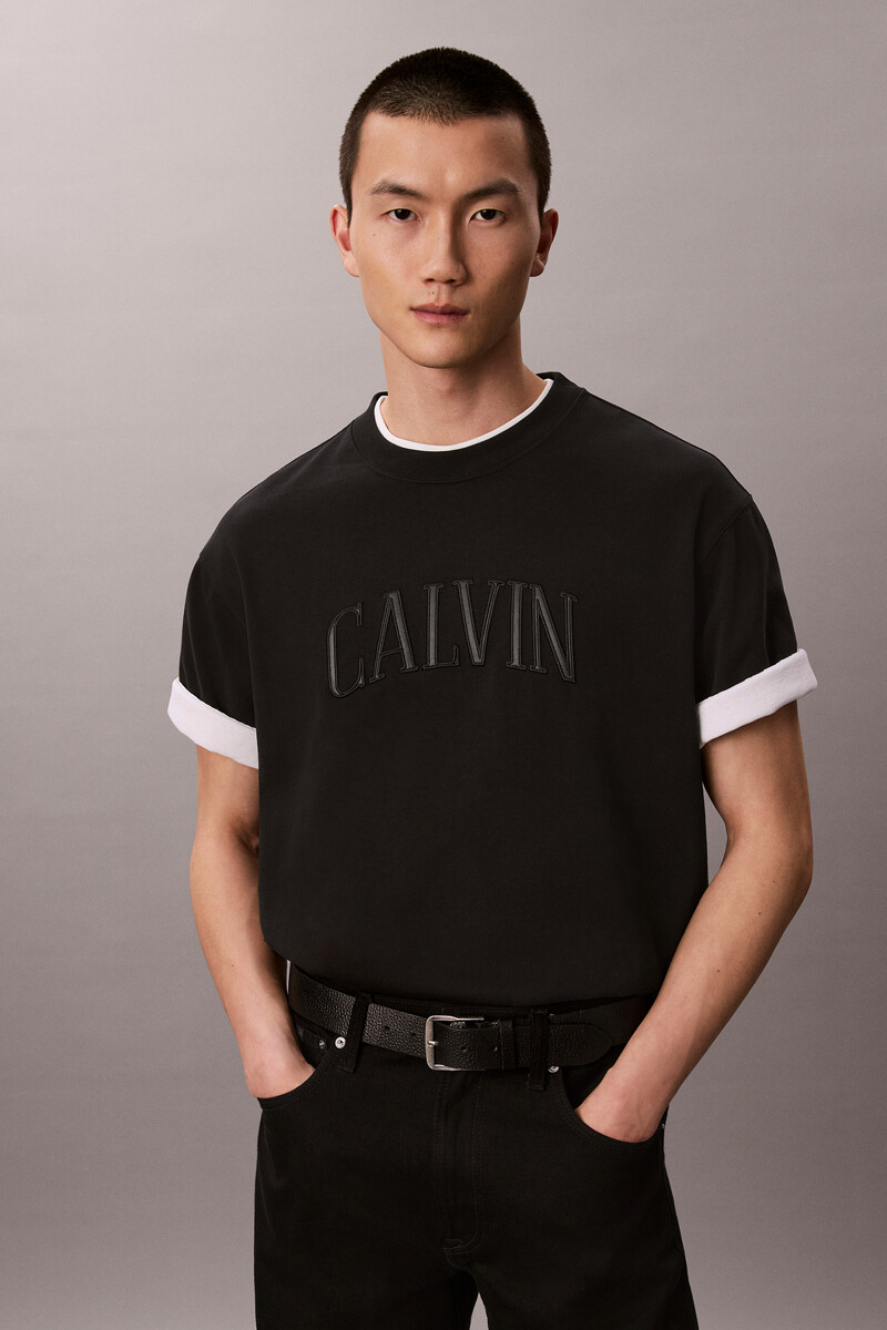 Calvin Klein Jeans [CK] 아치 로고 반팔 티셔츠 4RH811G UB1