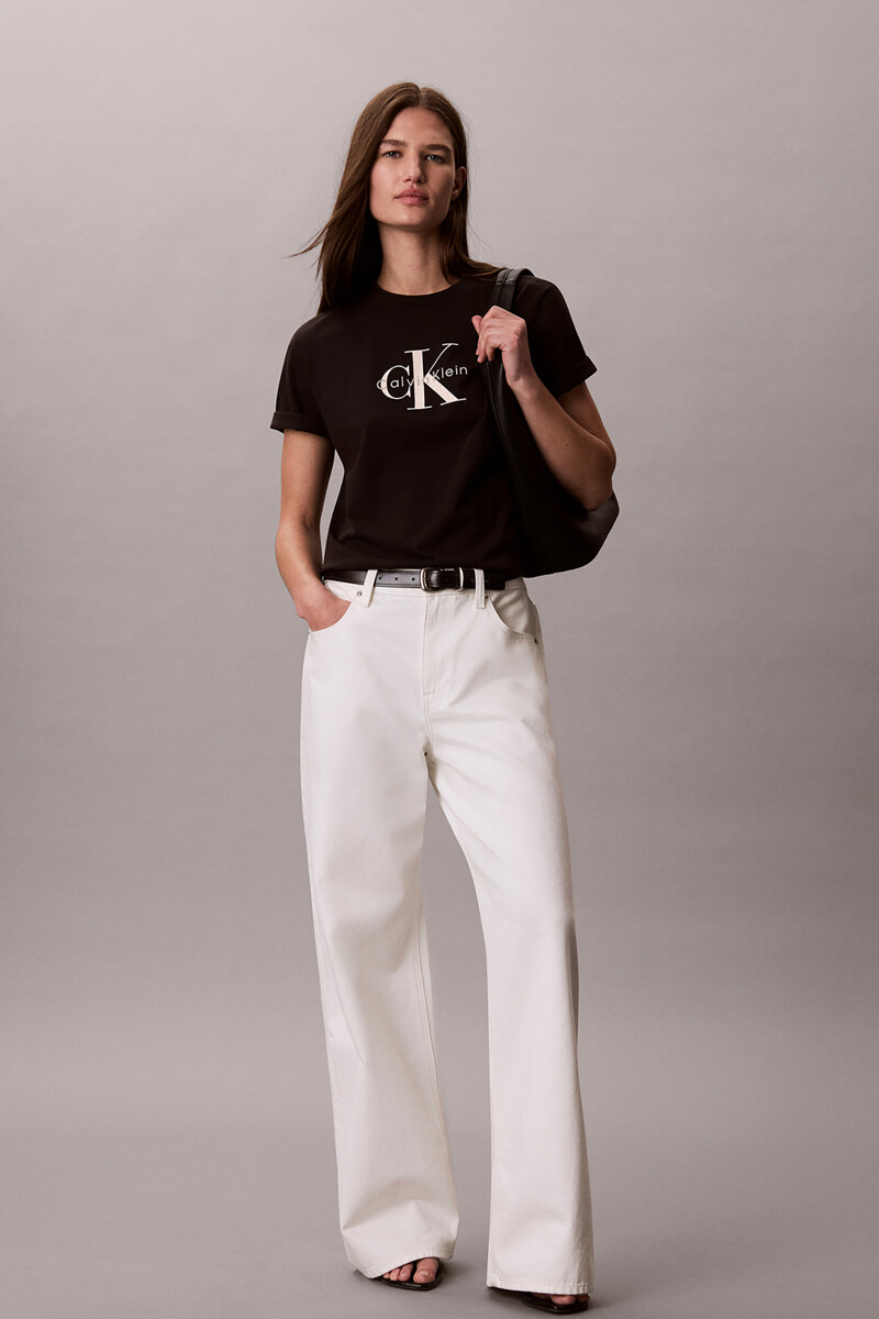 Calvin Klein Jeans [CK] 여성 애시드워시 히어로 모노로고 반팔 티셔츠 47G825G UB1