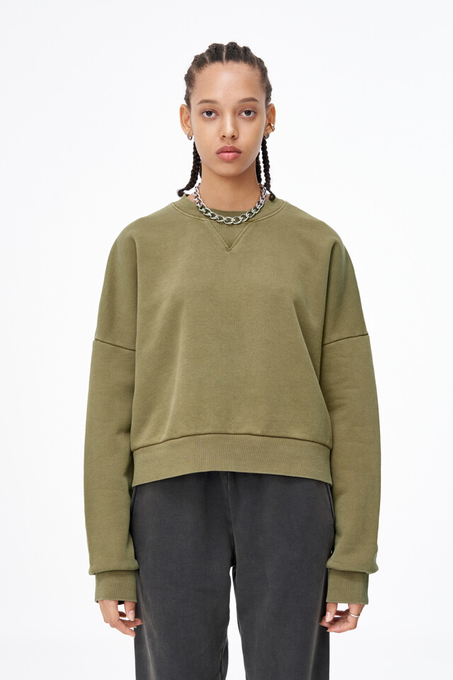 H FASHION [TOM GREYHOUND] 박스 크루넥 스웻셔츠