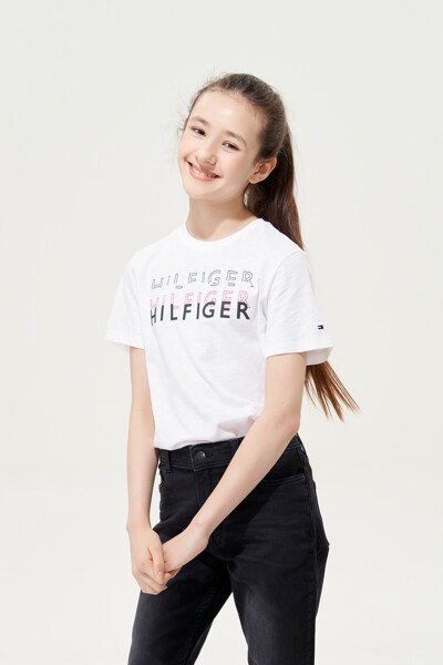 [EXCLUSIVE] 힐피거 레이어드 로고 티셔츠