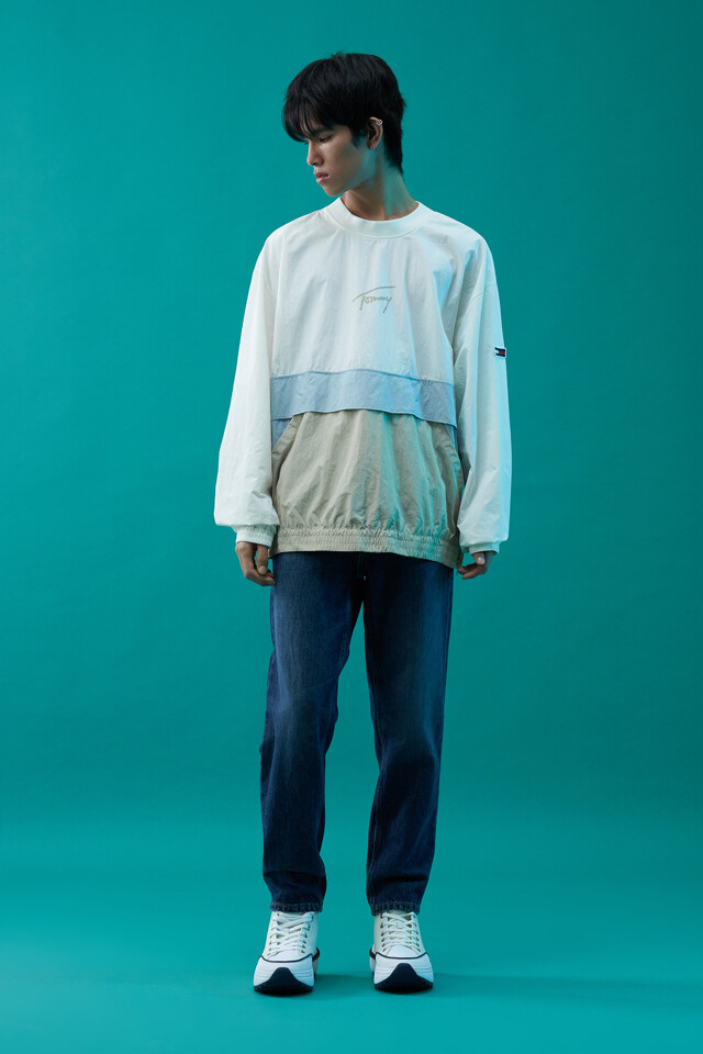 H FASHION [EXCLUSIVE] 시그니처 나일론 크루 자켓 (SET-UP 추천)